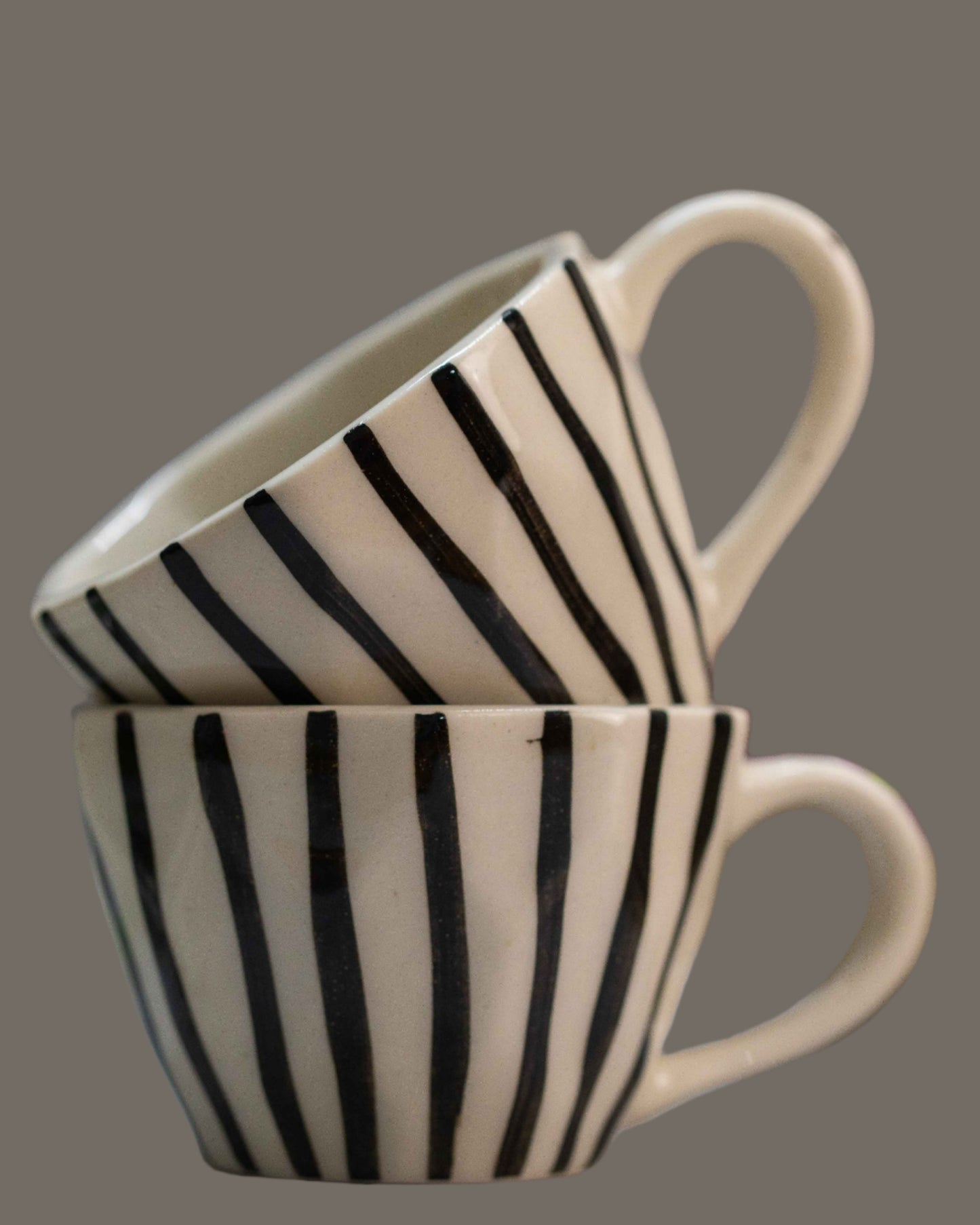 ZEBRA SIP COFFEE MUGS SET OF 2